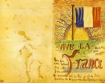  kubist - Vive La France 1914 kubist Pablo Picasso